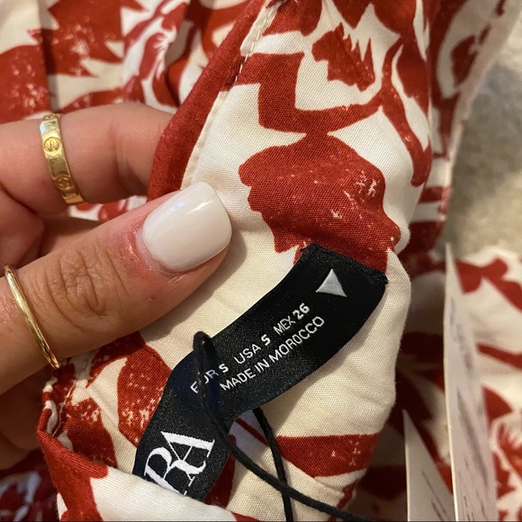 ZARA NWT FLORAL PRINT SKIRT - Picture 8 of 16